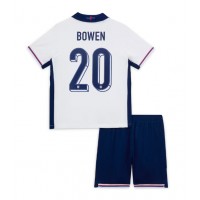 Camisa de Futebol Inglaterra Jarrod Bowen #20 Equipamento Principal Infantil Europeu 2024 Manga Curta (+ Calças curtas)